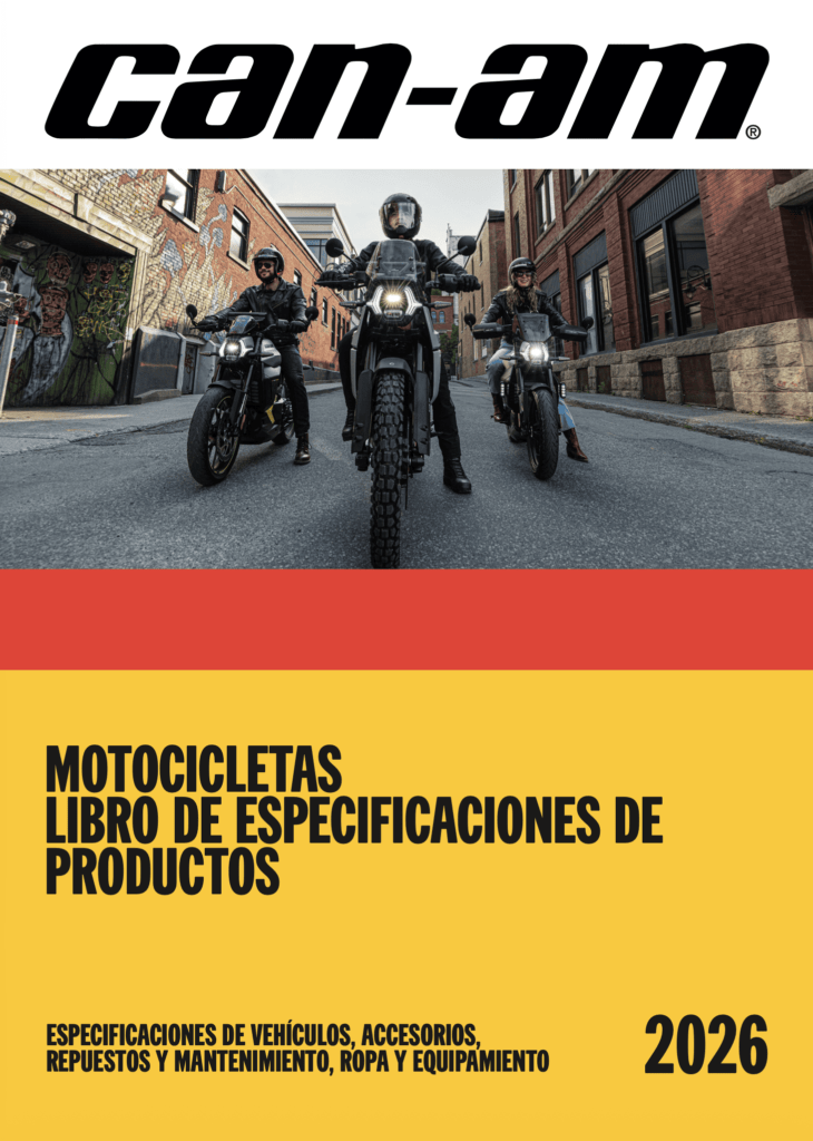 Motocicletas Libro de especificaciones de productos 2026 Can-Am